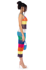 SUNKISSED GODDESS LOW BACK KNIT MAXI DRESS