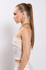 TALIA SATIN TUBE TOP