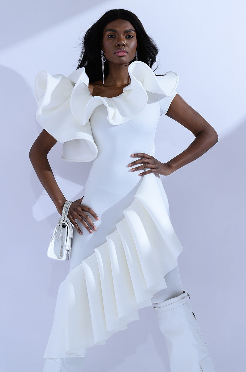 TALK ABOUT IT RUFFLE DRESS