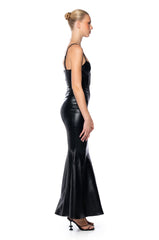 THE MAIN CHARACTER PU MAXI DRESS