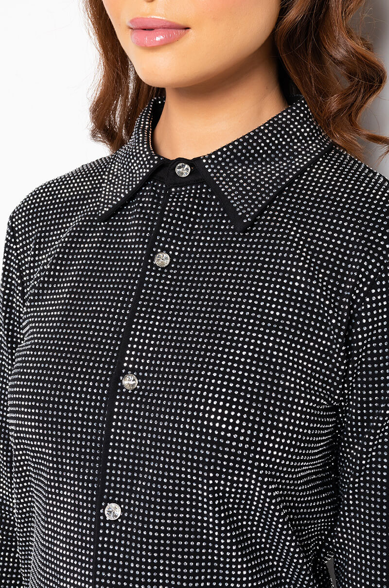 TINY DANCER RHINESTONE BLOUSE