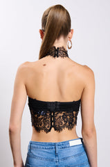 USED TO BE LACE HALTER TOP