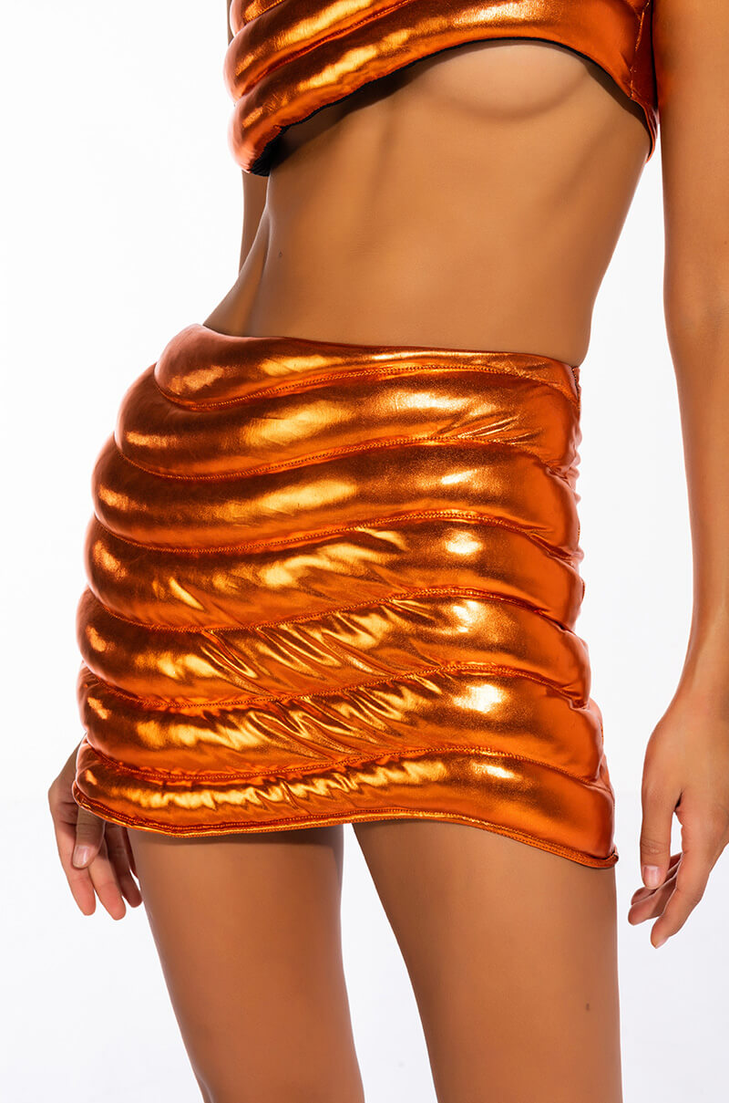 ZENON TEXTURED MINI SKIRT